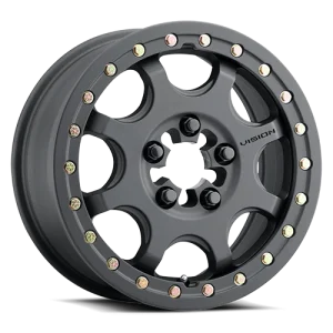 Vision Wheel ATV – 351 FLOW BEADLOCK – Black – 15″x6″ 50.6mm – All weather Wheels – 351BL156545SBBR55